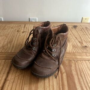 Brown Leather Ankle Boots